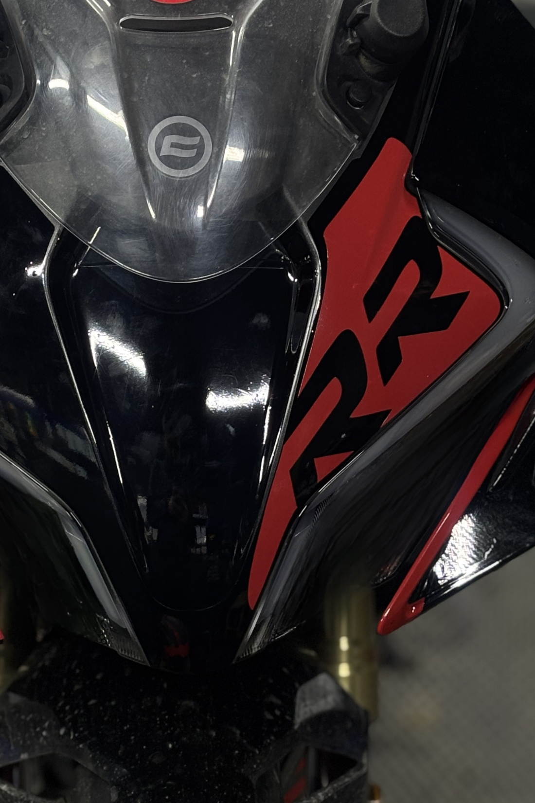 CFMOTO 450SR için Kırmızı Renk RR Kafa Detay Sticker