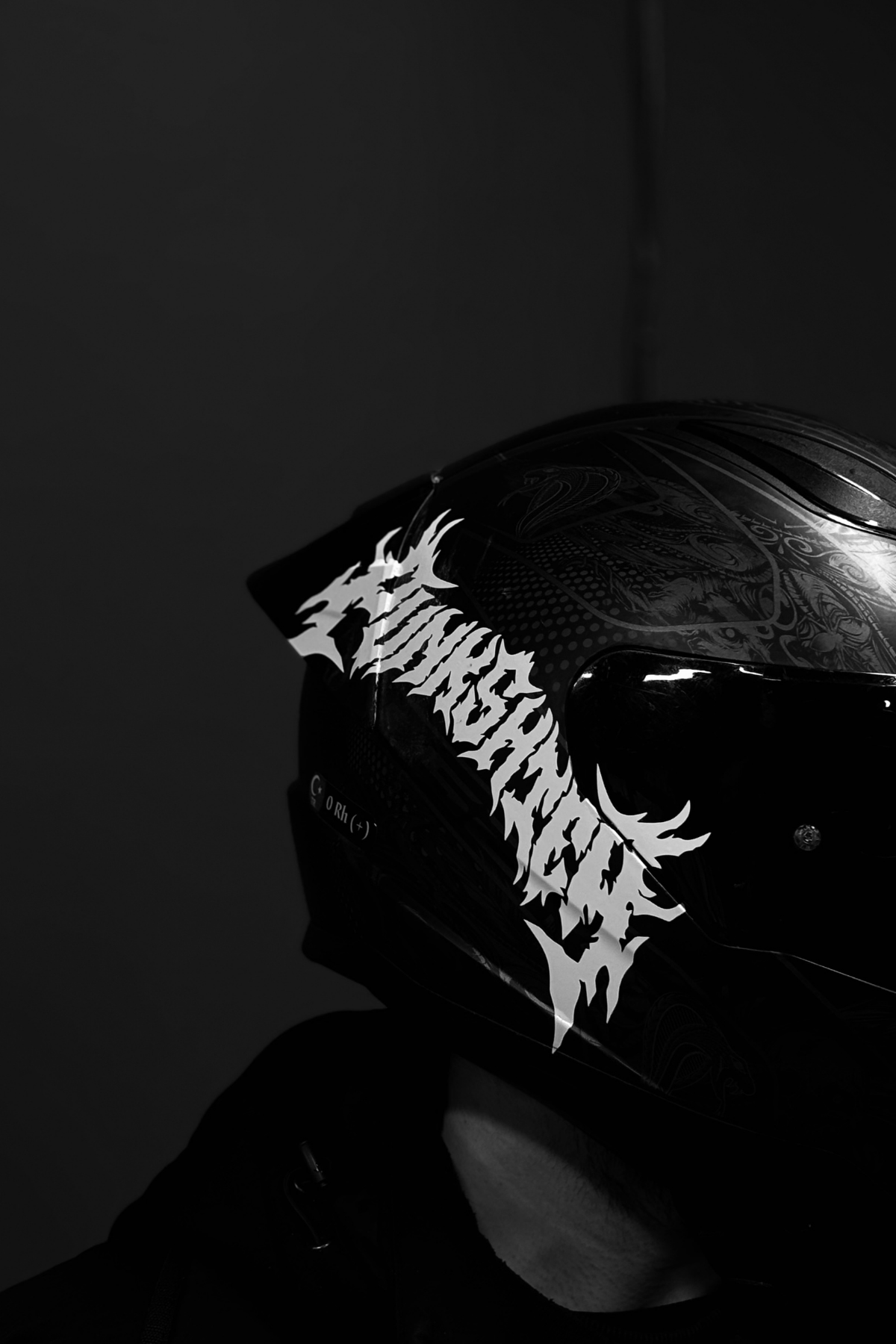 Motosiklet ve Kask için Tribal Yazı Tipiyle Punk Sticker Etiket (1 Adet)