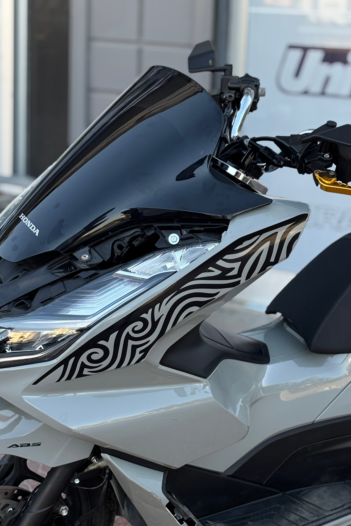 PCX Yan Panel için Tribal Desen Sticker Sol Taraf (1 Adet)