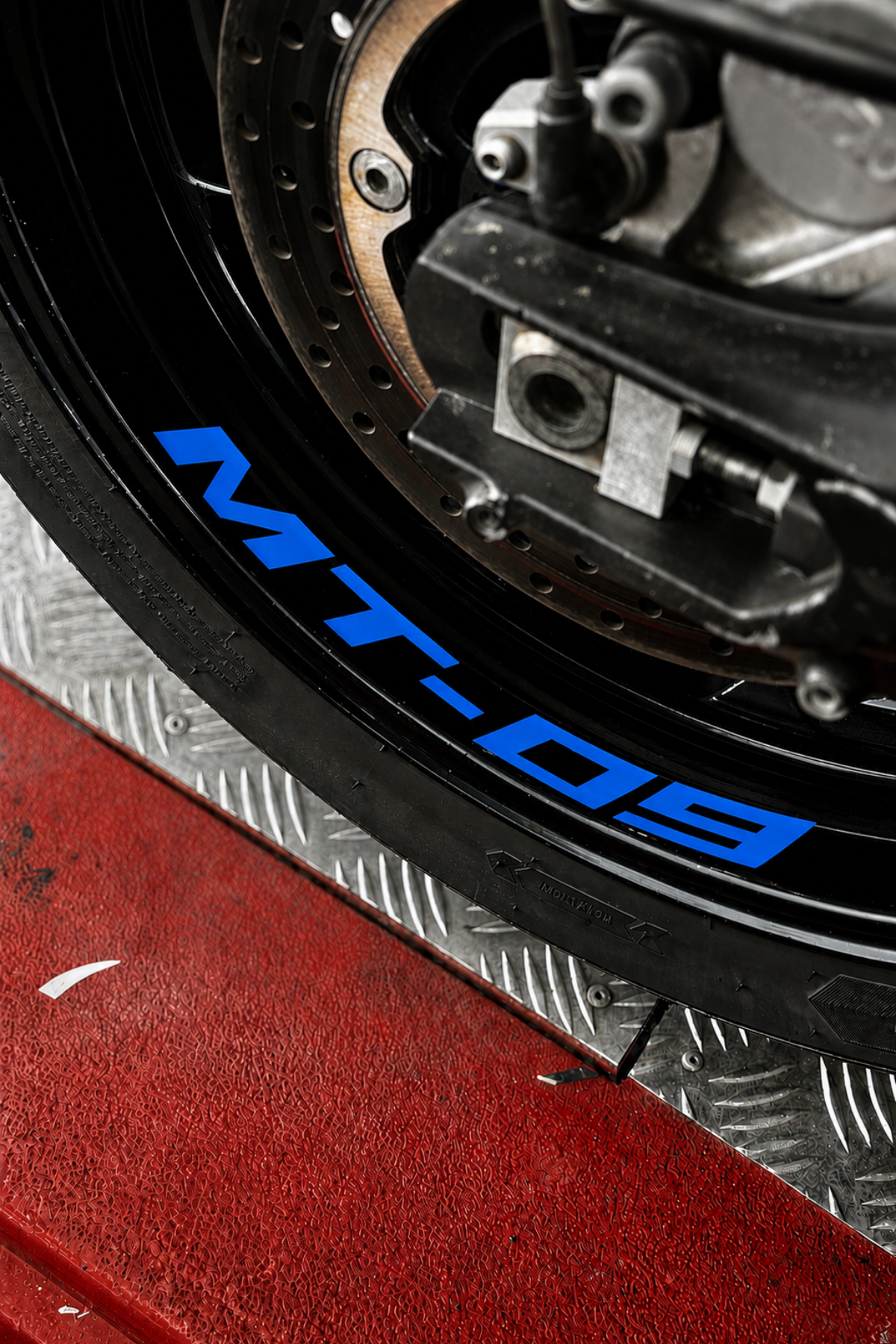 Yamaha MT-09 için Jant için Yazı Sticker Seti (4 Adet)