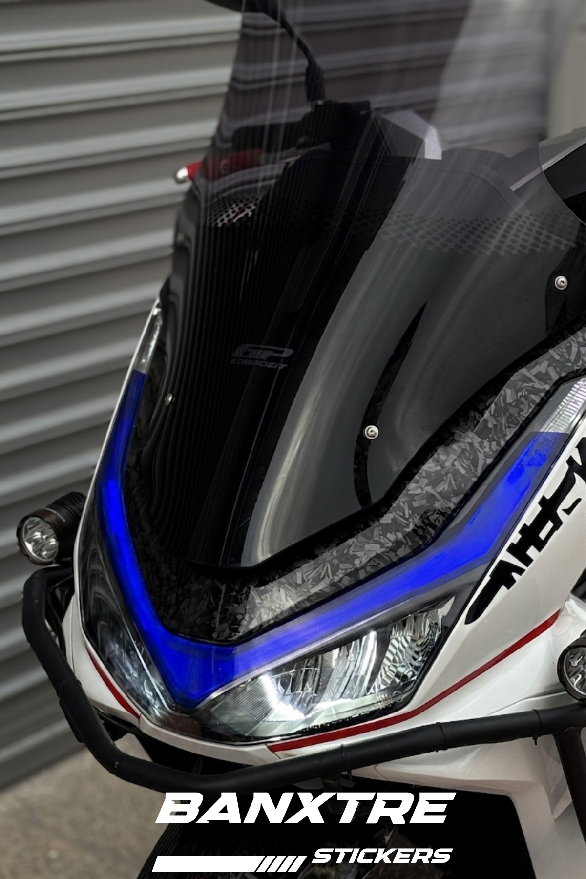 Honda PCX 2025 Far Filmi Renkli Tasarım Sticker | Banxtre