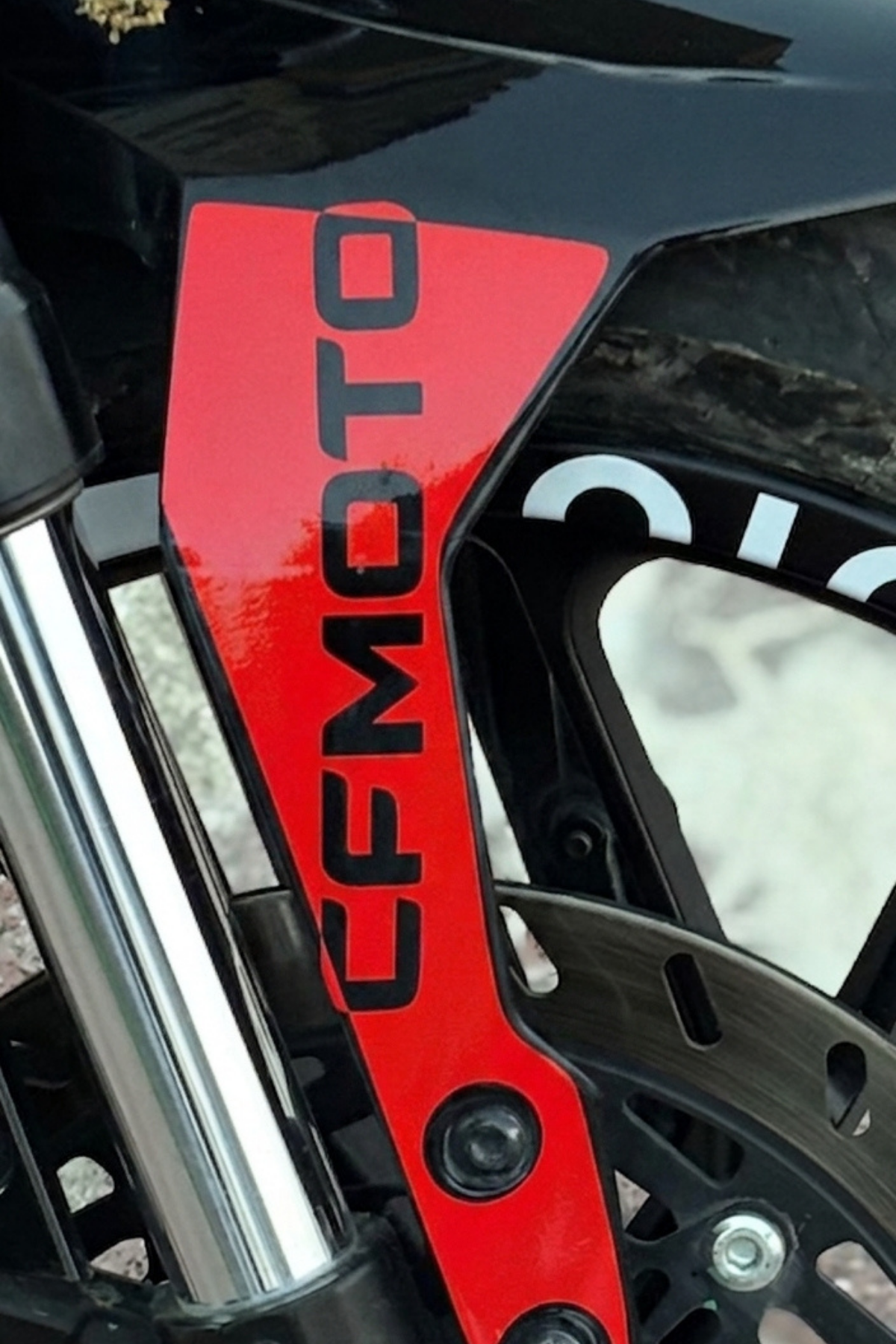 NK250 için Çamurluk Yanı Uyumlu CFMOTO Yazılı Detay Sticker (Sağ ve Sol)