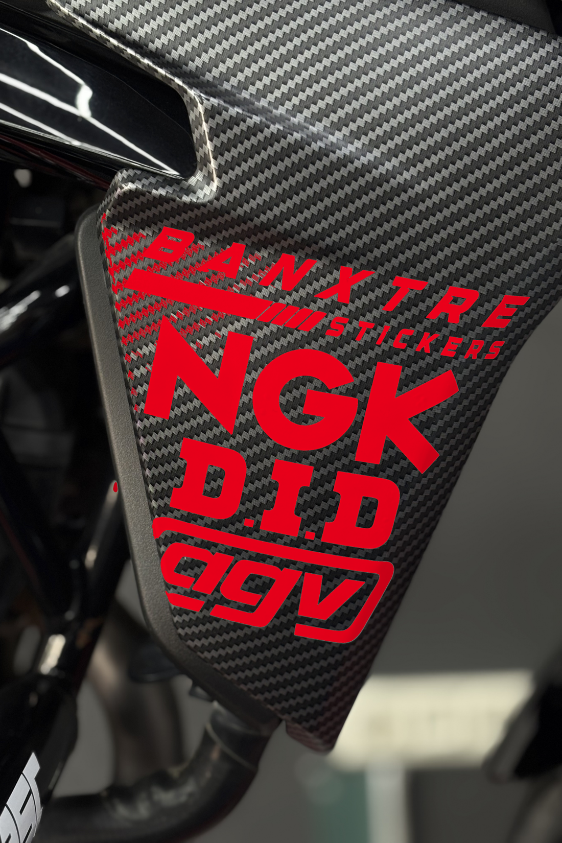 Motosiklet için 4'lü Sponsor Sticker Set AGV NGK DID
