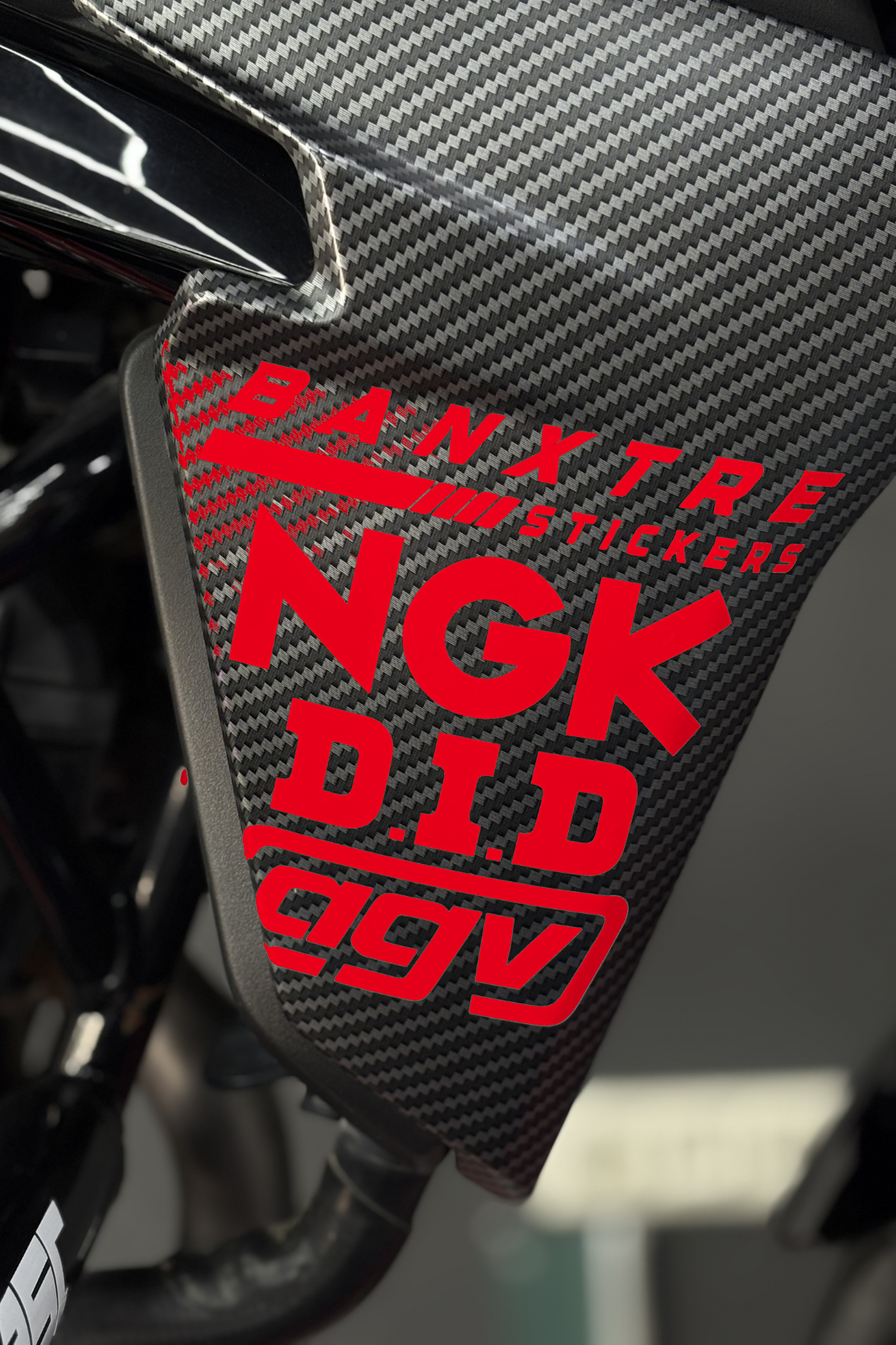 Motosiklet için 4'lü Sponsor Sticker Set AGV NGK DID