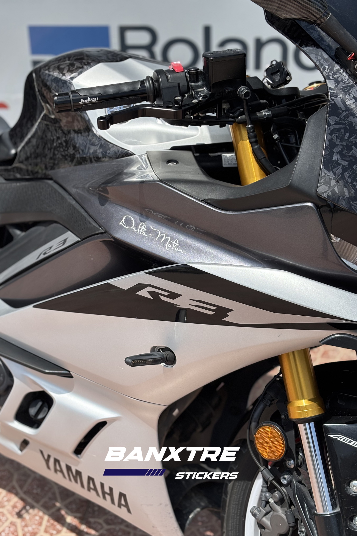 YAMAHA R25-R3 uyumlu Orijinal R3 Sticker Seti (Sağ ve Sol)