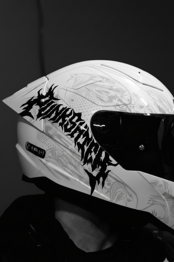Kask için Punk Tribal Kask Sticker Etiket