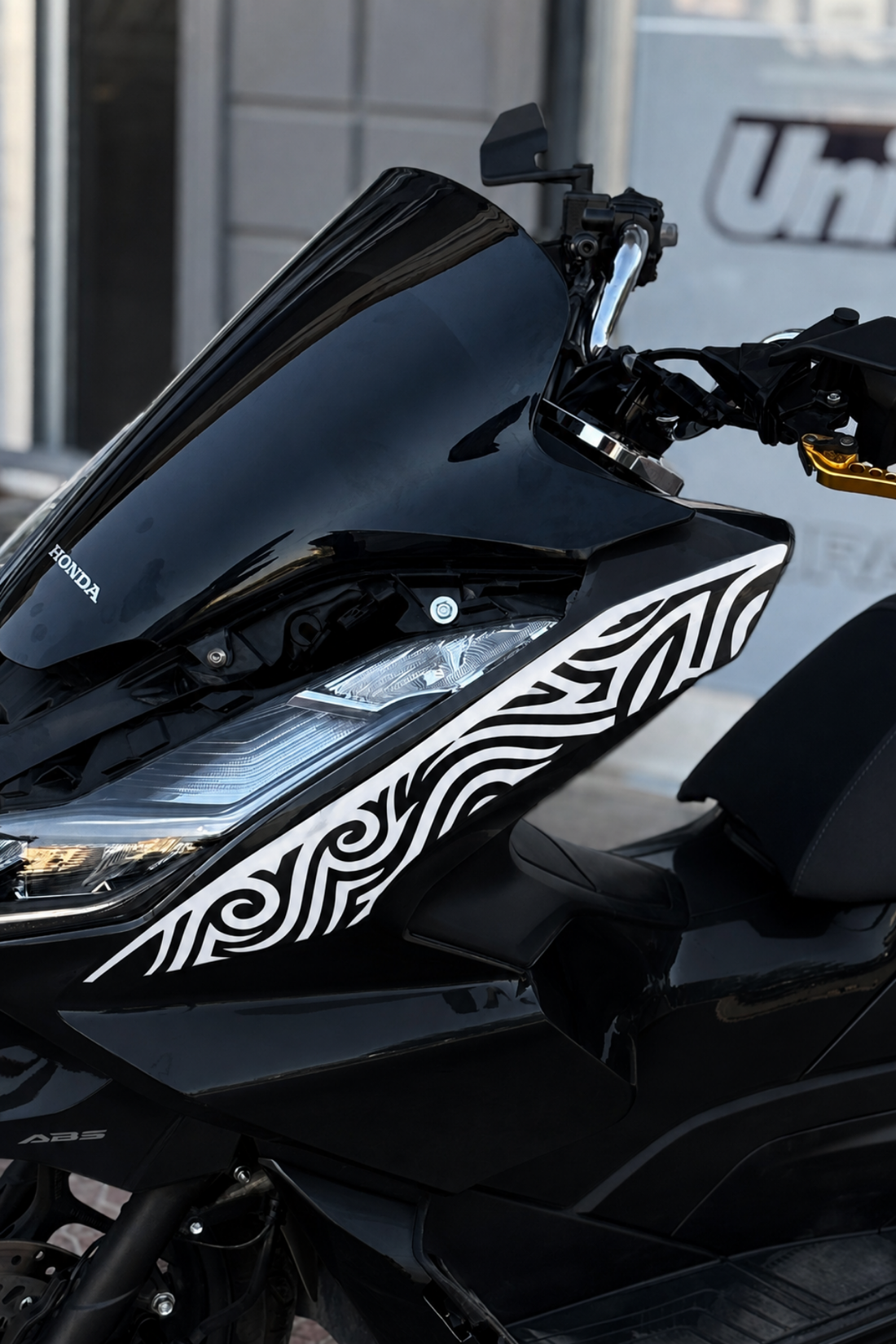 PCX Yan Panel için Tribal Desen Sticker Sol Taraf (1 Adet)