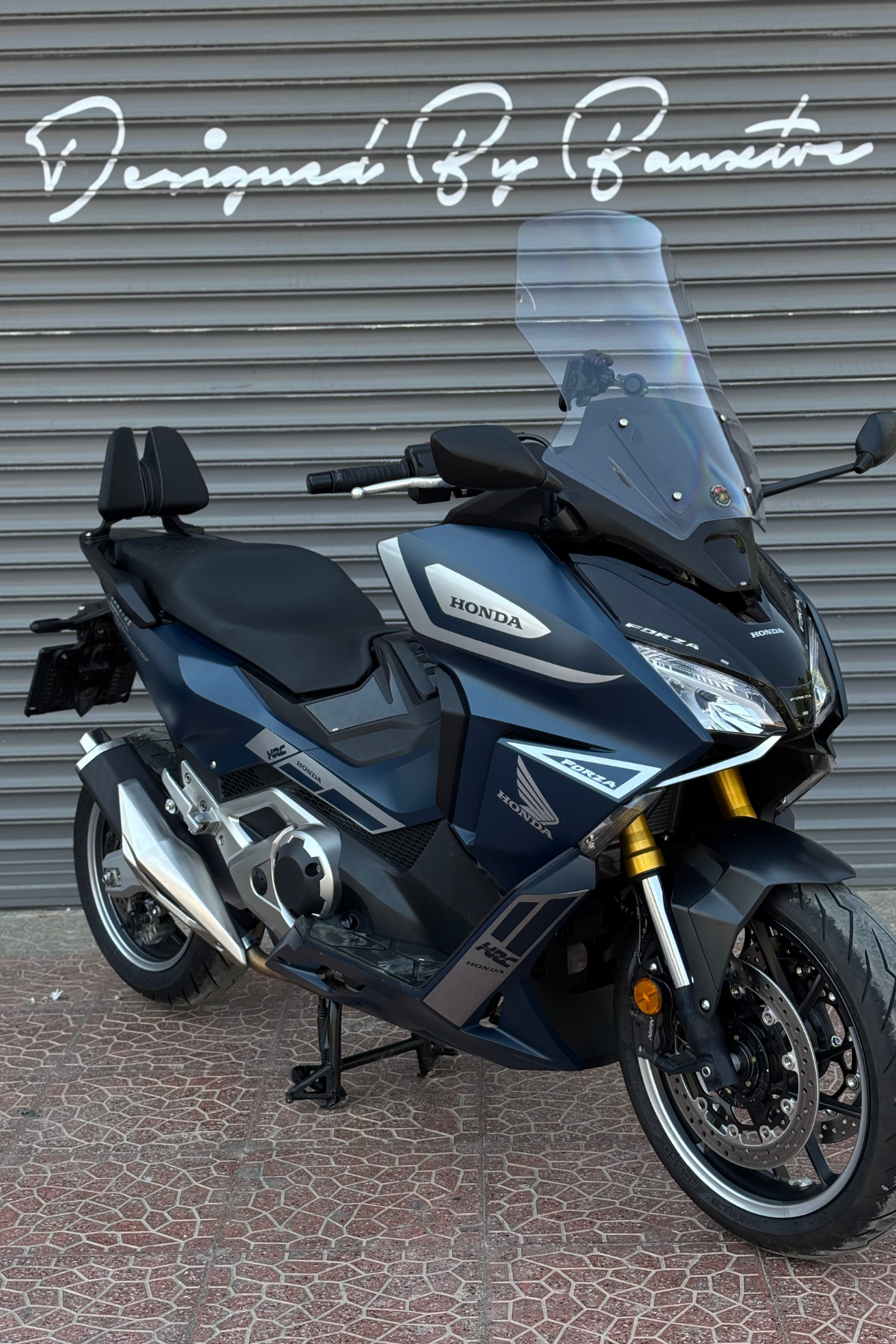 Honda Forza 750 için Komple Avery Gümüş Sticker Seti