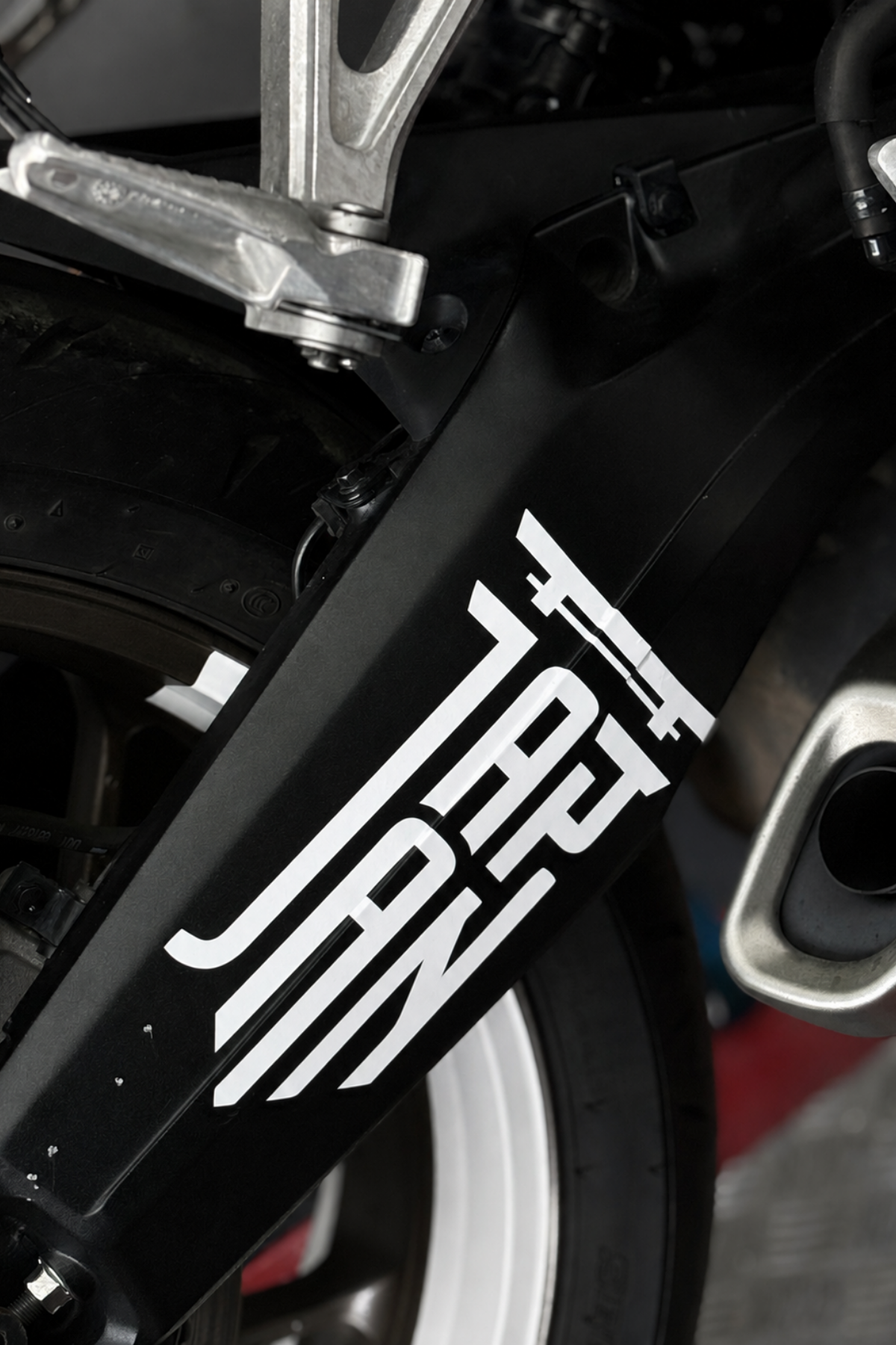 Japon Motosiklet Grubu için Japan Yazı Logo Sticker