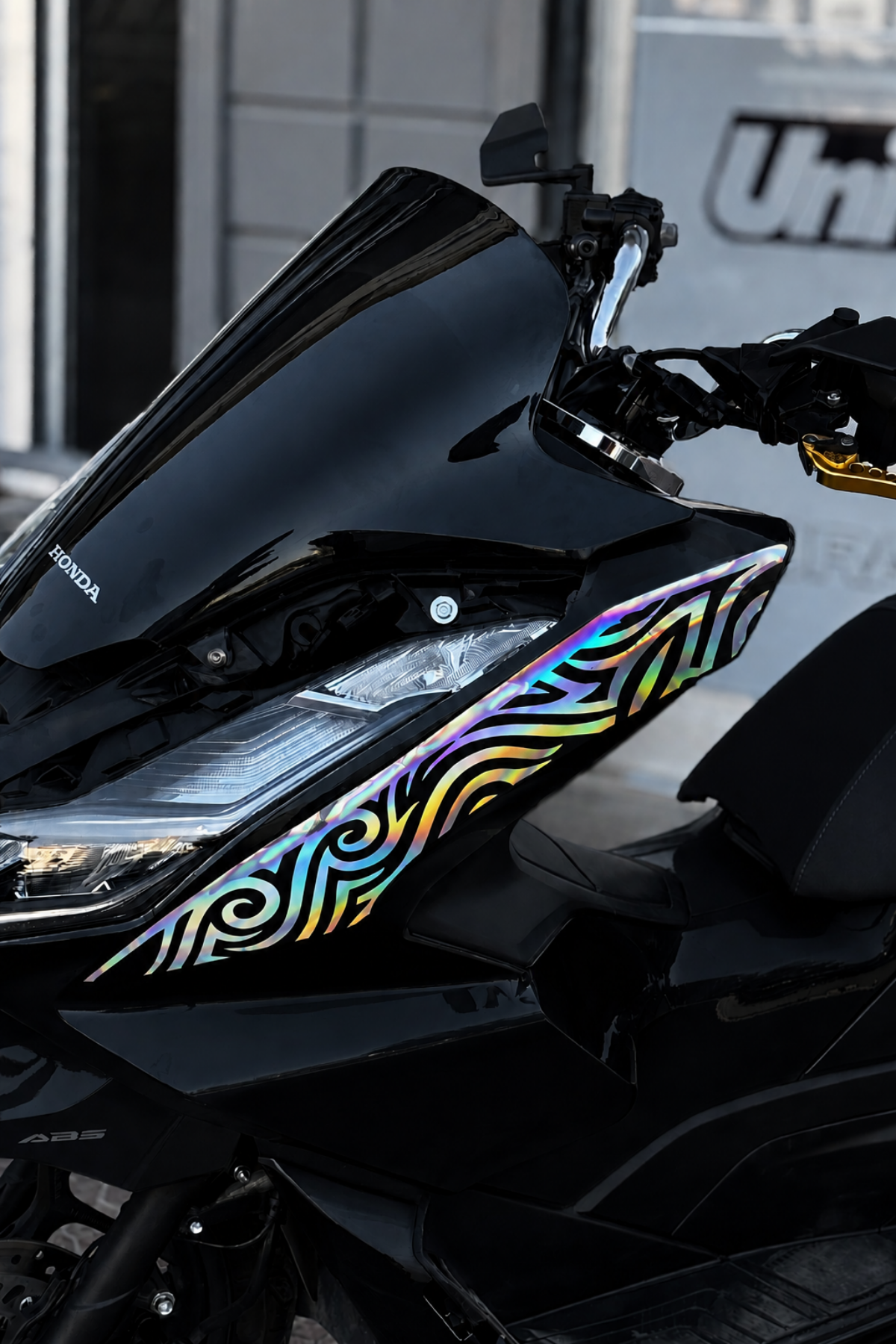 PCX Yan Panel için Tribal Desen Sticker Sol Taraf (1 Adet)