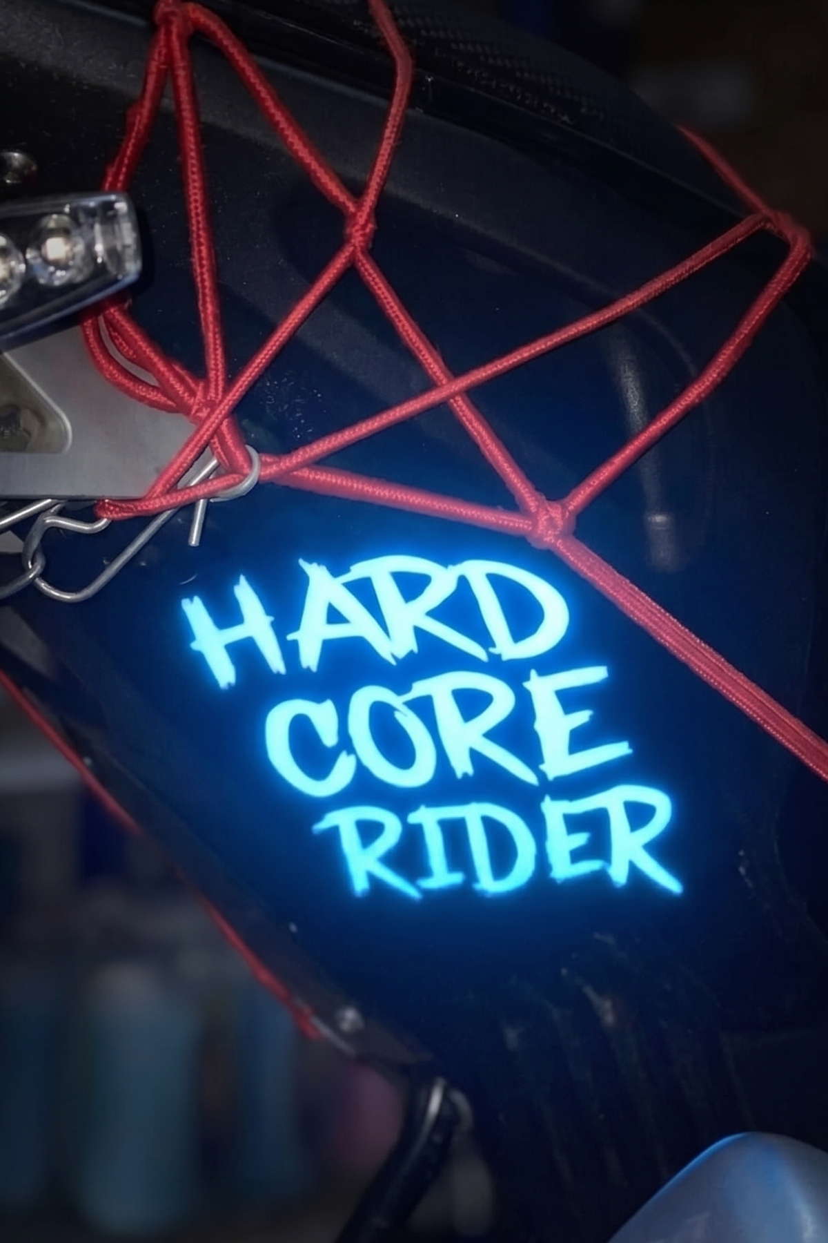 Motor Ve Araba için Dekoratif Reflektörlü Sticker Hard Core Rider (1 Adet)