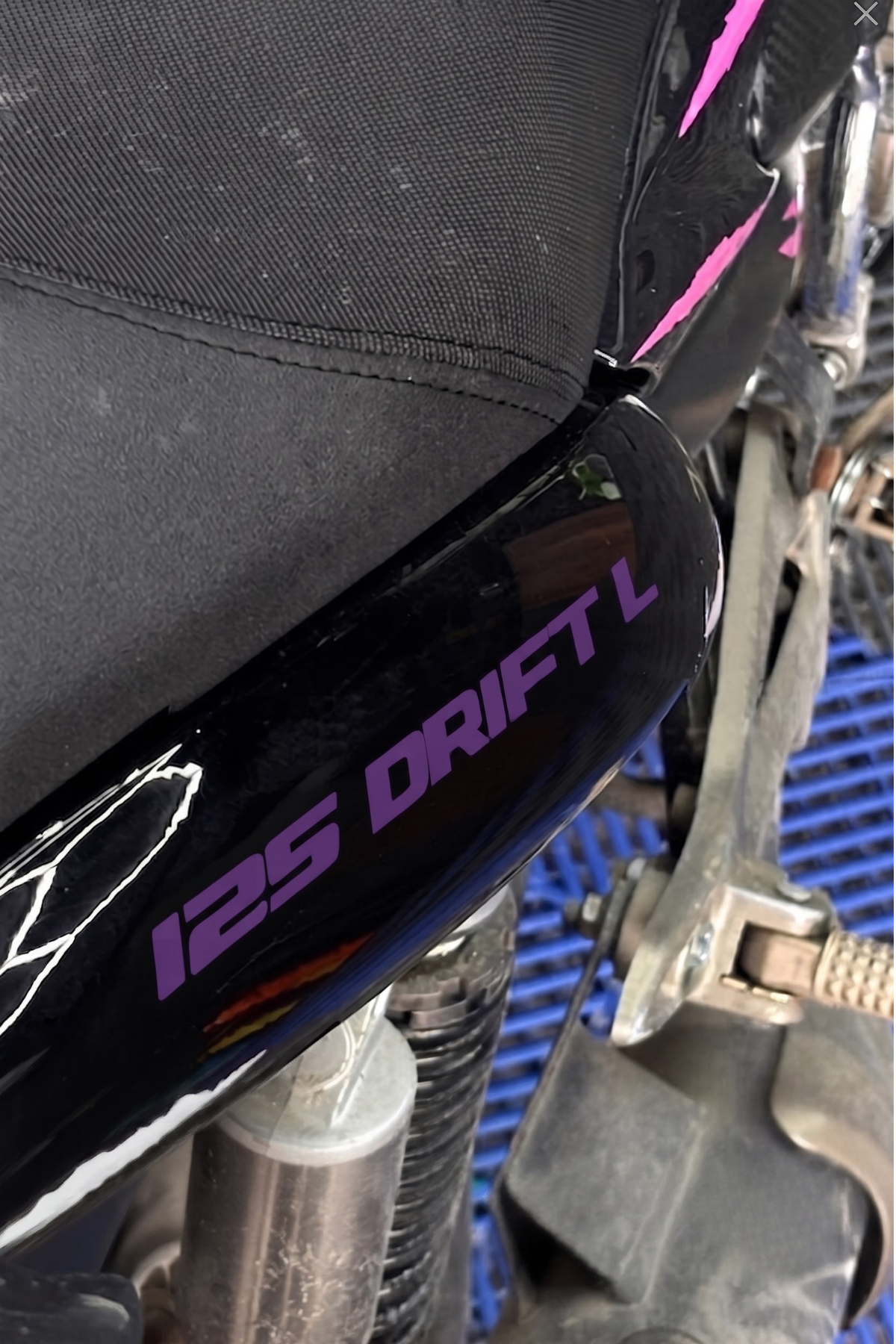 Mondial Drift-L için Orijinal 125 Drift-L Yazı Stıcker Etiket (Sağ ve Sol İçin)