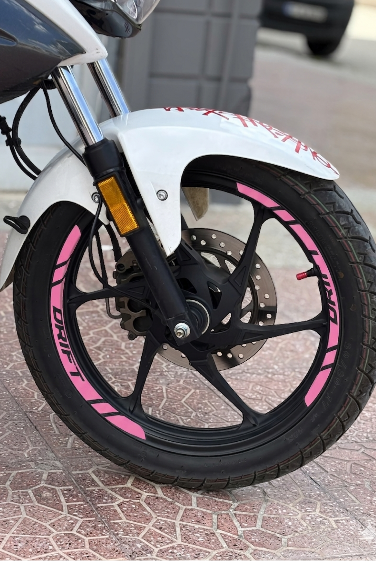 Mondial Drift-L için 8 Parça Jant Şeridi Sticker Seti