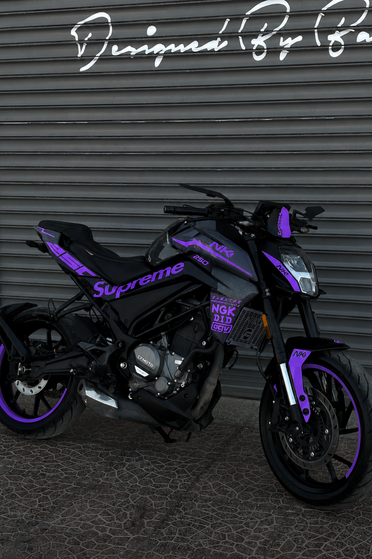 CFMOTO NK250 için Super Set Komple Sticker Dekor Seti (Sağ ve Sol)