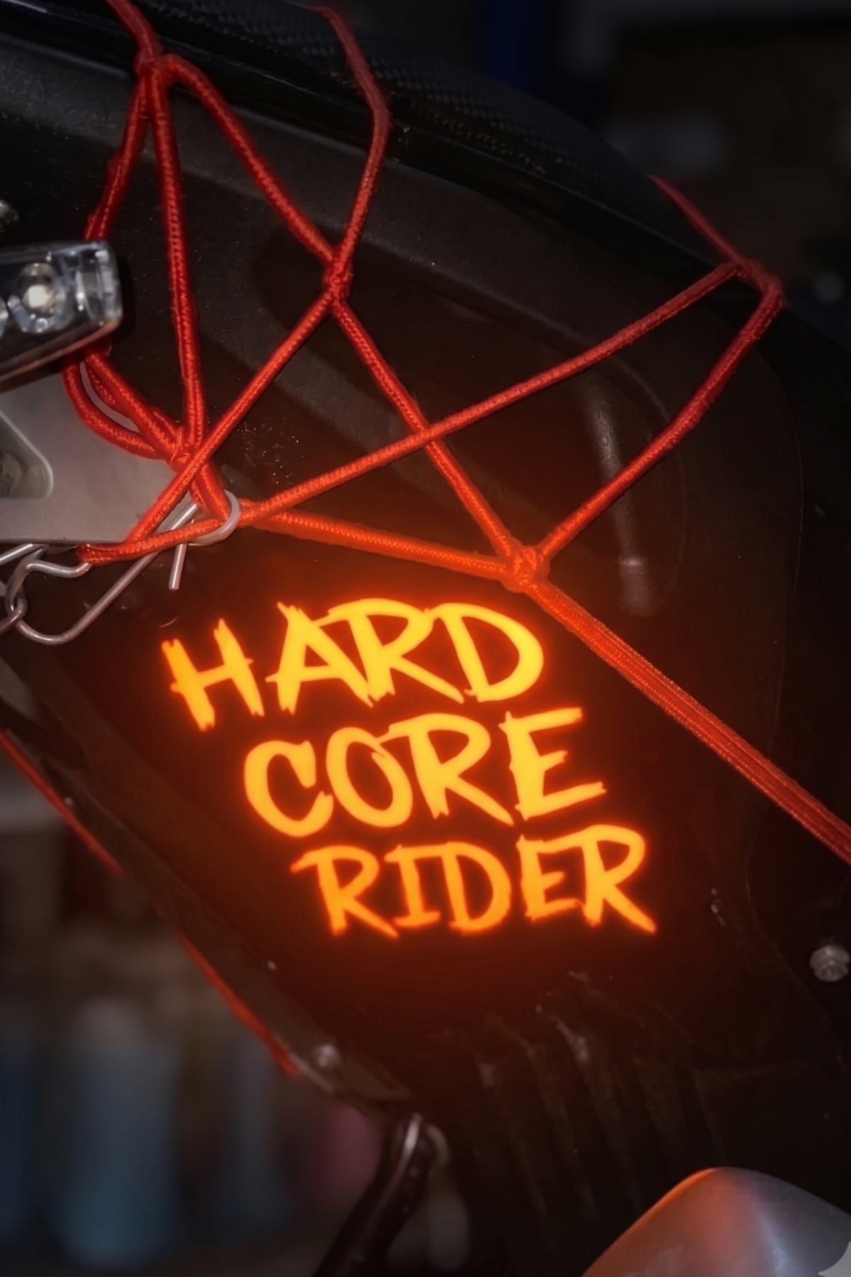 Motor Ve Araba için Dekoratif Reflektörlü Sticker Hard Core Rider (1 Adet)