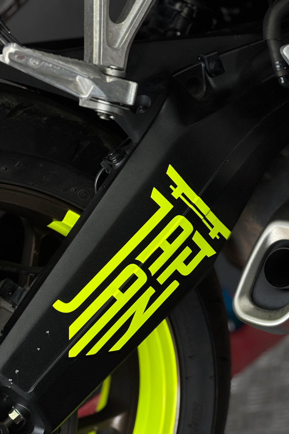 Japon Motosiklet Grubu için Japan Yazı Logo Sticker