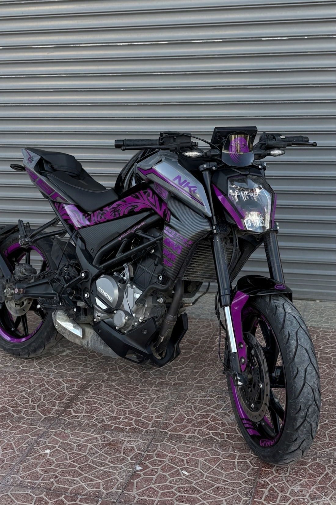 CFMOTO NK250 için Komple Ultra Premium Sticker Seti