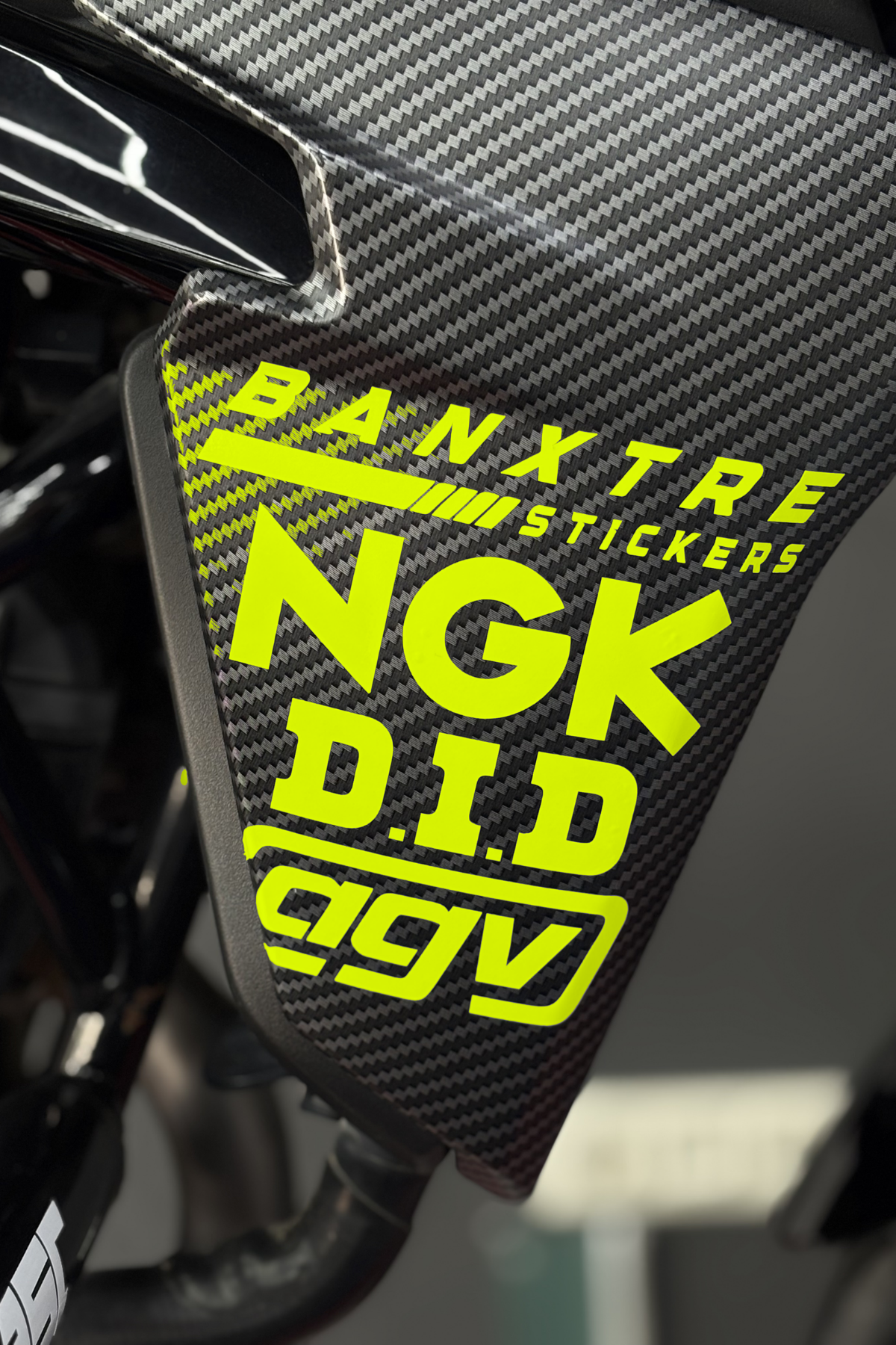 Motosiklet için 4'lü Sponsor Sticker Set AGV NGK DID