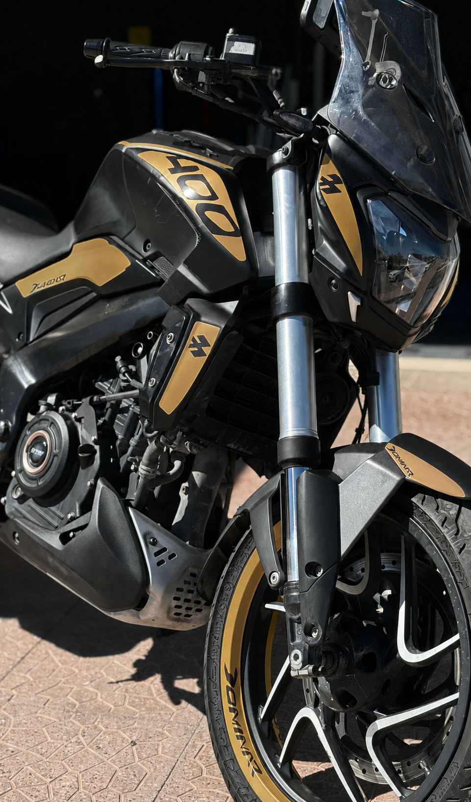 Bajaj Dominar 250/400 Uyumlu Mat Gold Komple Sticker Seti