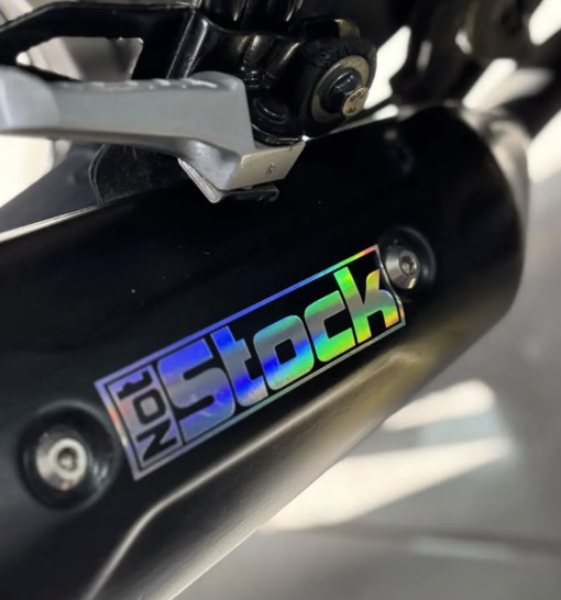Motosiklet ve Araba için Not Stock Hologramlı Sticker Etiket (1 Adet)