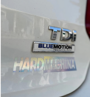 Motosiklet ve Araçlar için Hard Machina Hologramlı Sticker (1 Adet)