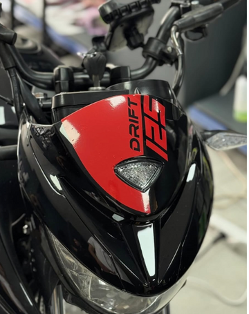 Mondial Drift-L için Kırmızı Renk Drift Kafa Oracal Reflektörlü Kafa Sticker