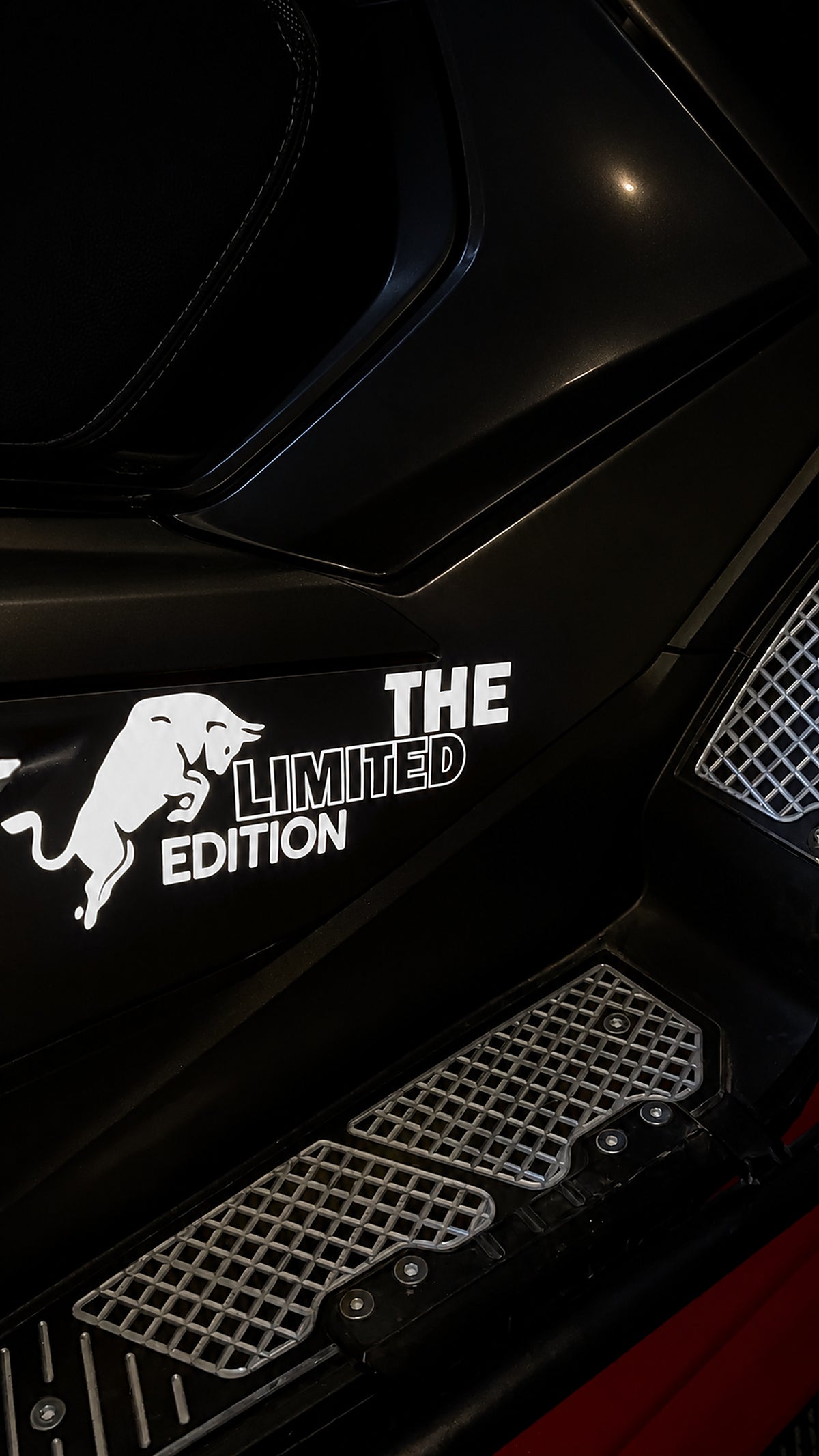 Motosiklet için Reflektörlü Flaş ile parlayan Boğa Enerji Limited Edition Sticker Etiket (Tek Taraf)