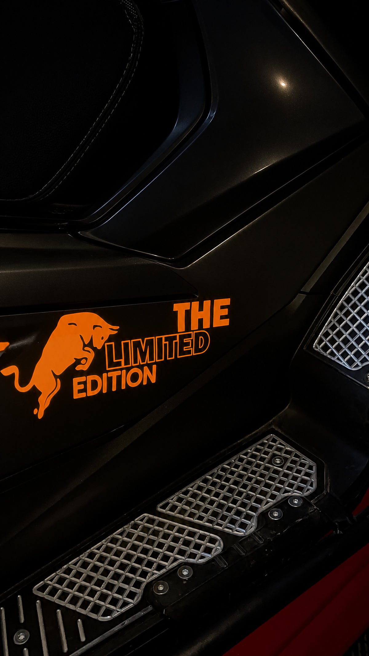 Motosiklet için Reflektörlü Flaş ile parlayan Boğa Enerji Limited Edition Sticker Etiket (Tek Taraf)