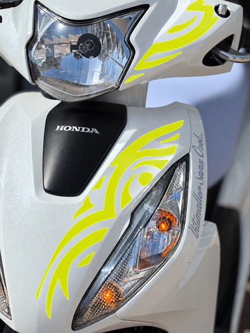 Honda Dio için Dövme Tribal Desen Sticker (2 Parça)