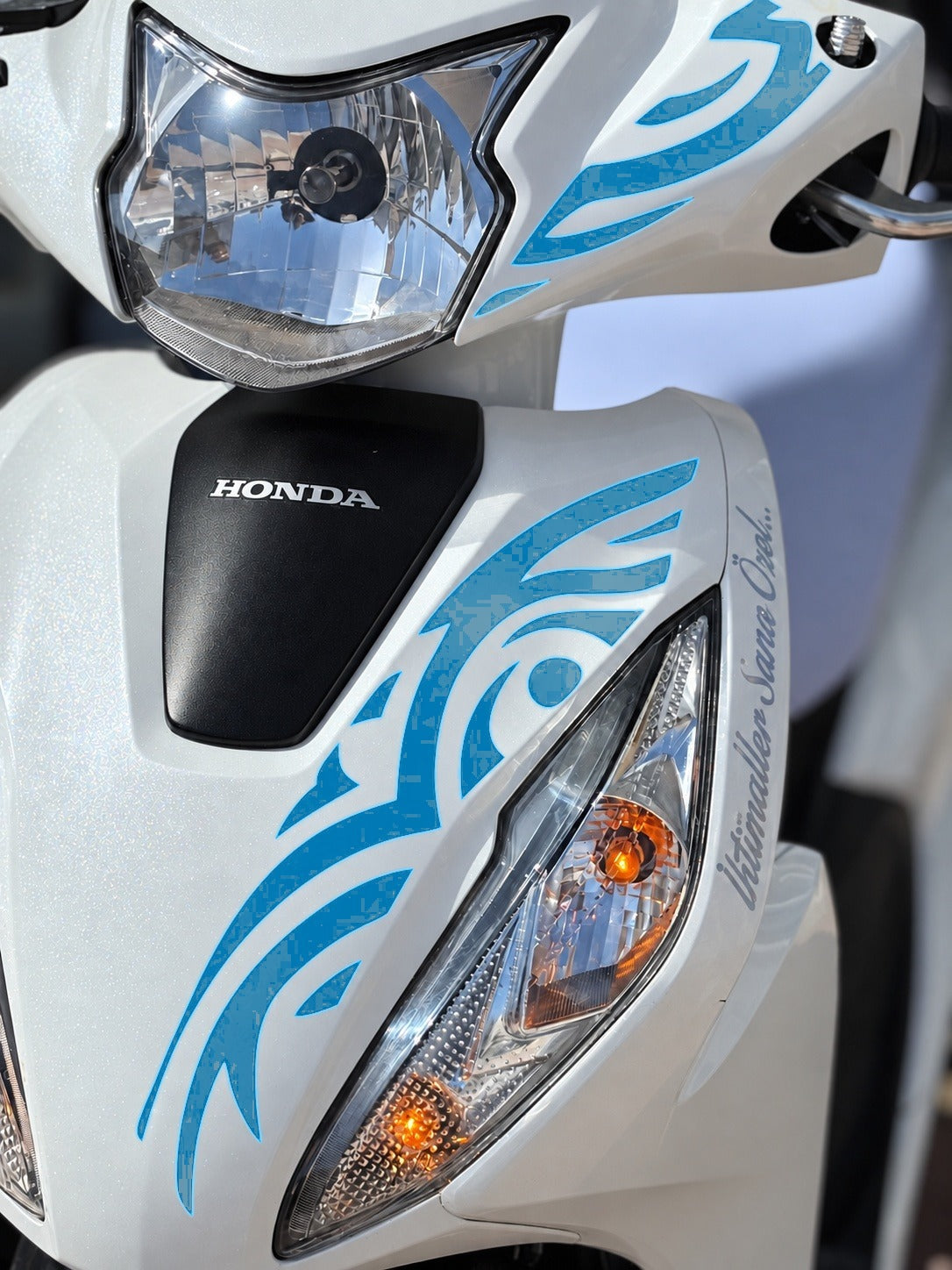 Honda Dio için Dövme Tribal Desen Sticker (2 Parça)