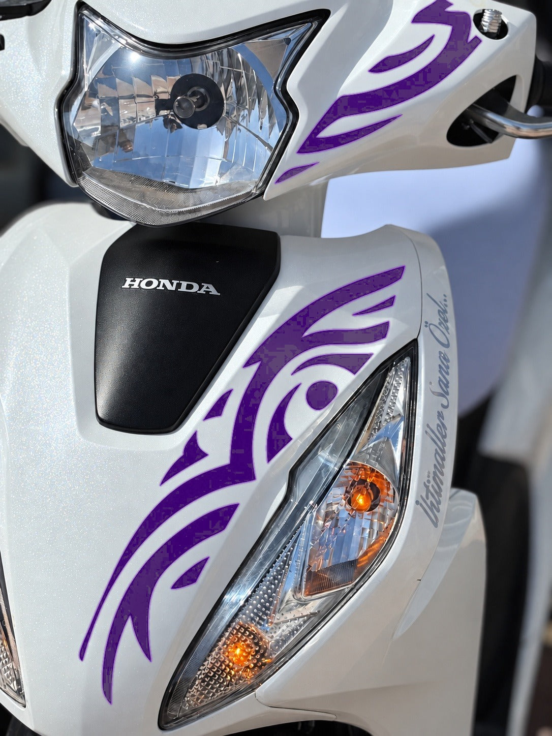 Honda Dio için Dövme Tribal Desen Sticker (2 Parça)