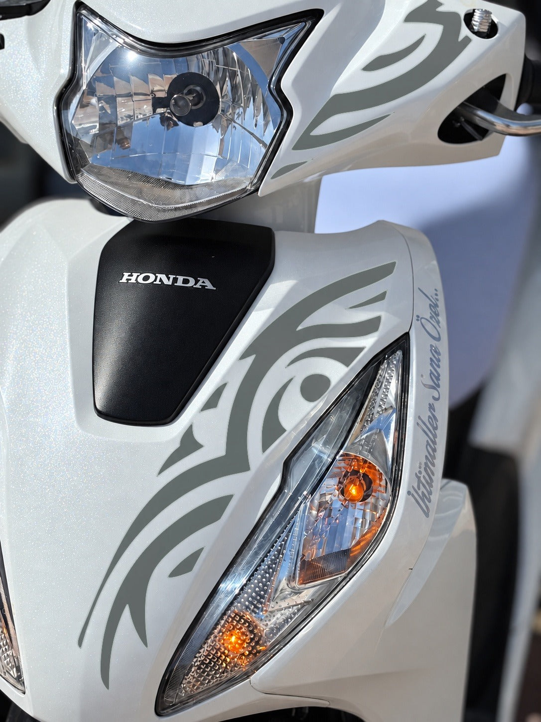 Honda Dio için Dövme Tribal Desen Sticker (2 Parça)