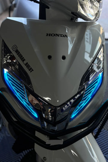 Honda Activa 125 için Açık Mavi Far Filmi Sticker