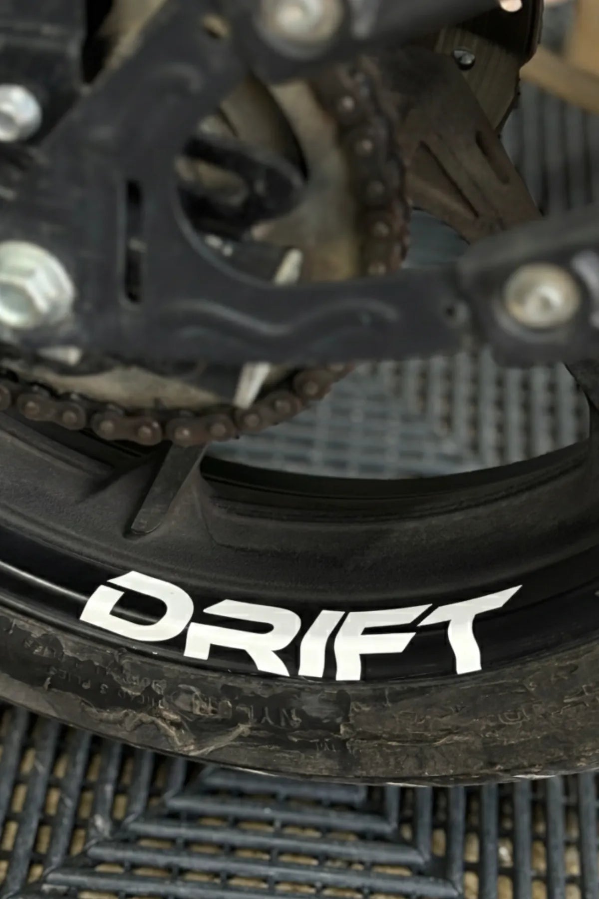 Mondial Drift-L için Jant içi Yazı Sticker Etiket (4 Parça)