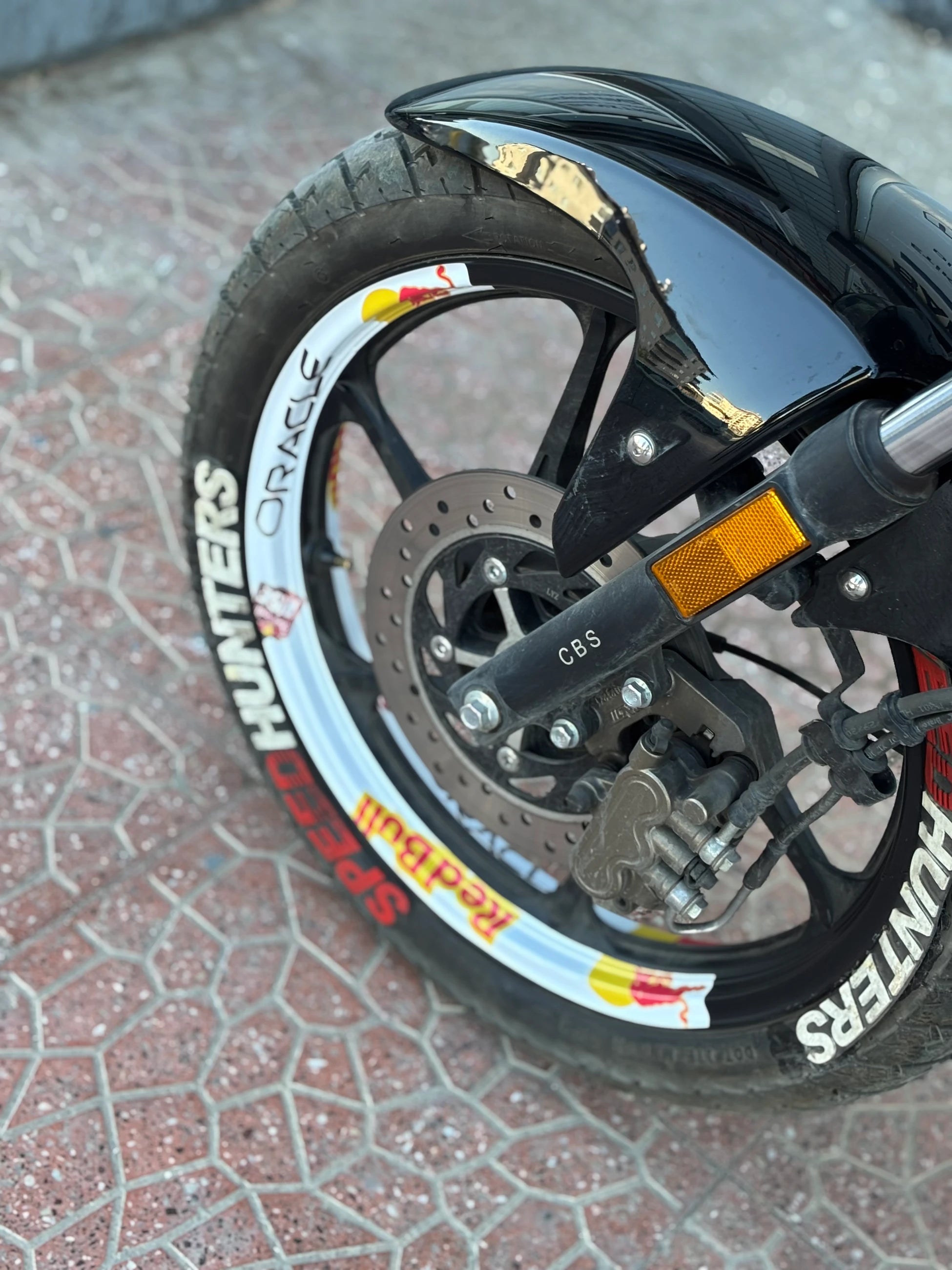 Motosiklet için 17 Inch Jantlara Uyumlu Redbull Baskılı Jant Şeridi