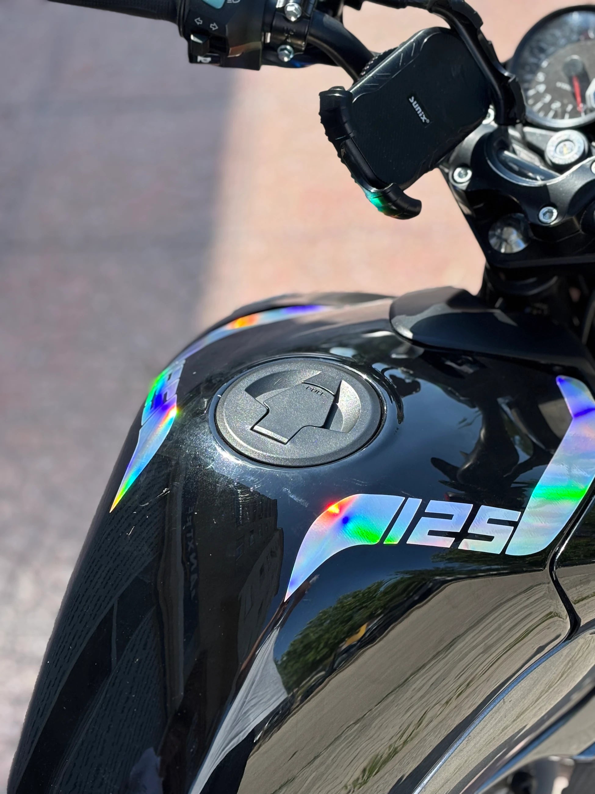 Mondial Drift-L için Hologramlı Düz Depo Kordon Sticker (Sağ ve Sol)