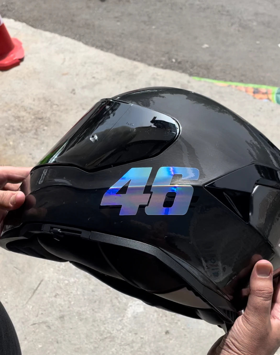 Motor ve Kask için Hologramlı 46 Sticker Etiket (10CMx6CM)