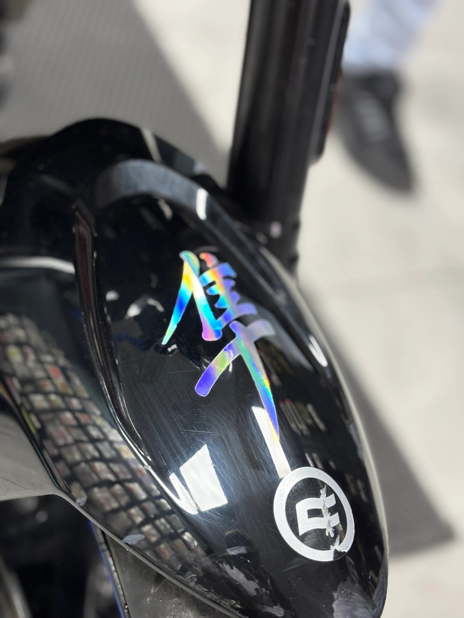 Motosiklet ve Kask için Hologramlı Hayabusa Logo Sticker Etiket (10CM)