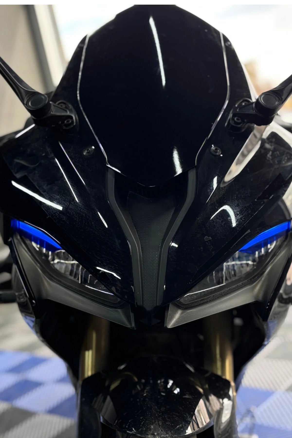 RKS SRK125 Gündüz Ledi için  Mavi Renk Far Tasarım Far Sticker