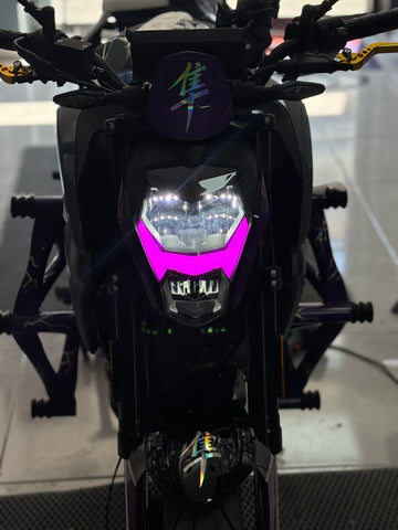 CFMOTO NK250 için Mor Renk Far Filmi Sticker Etiket