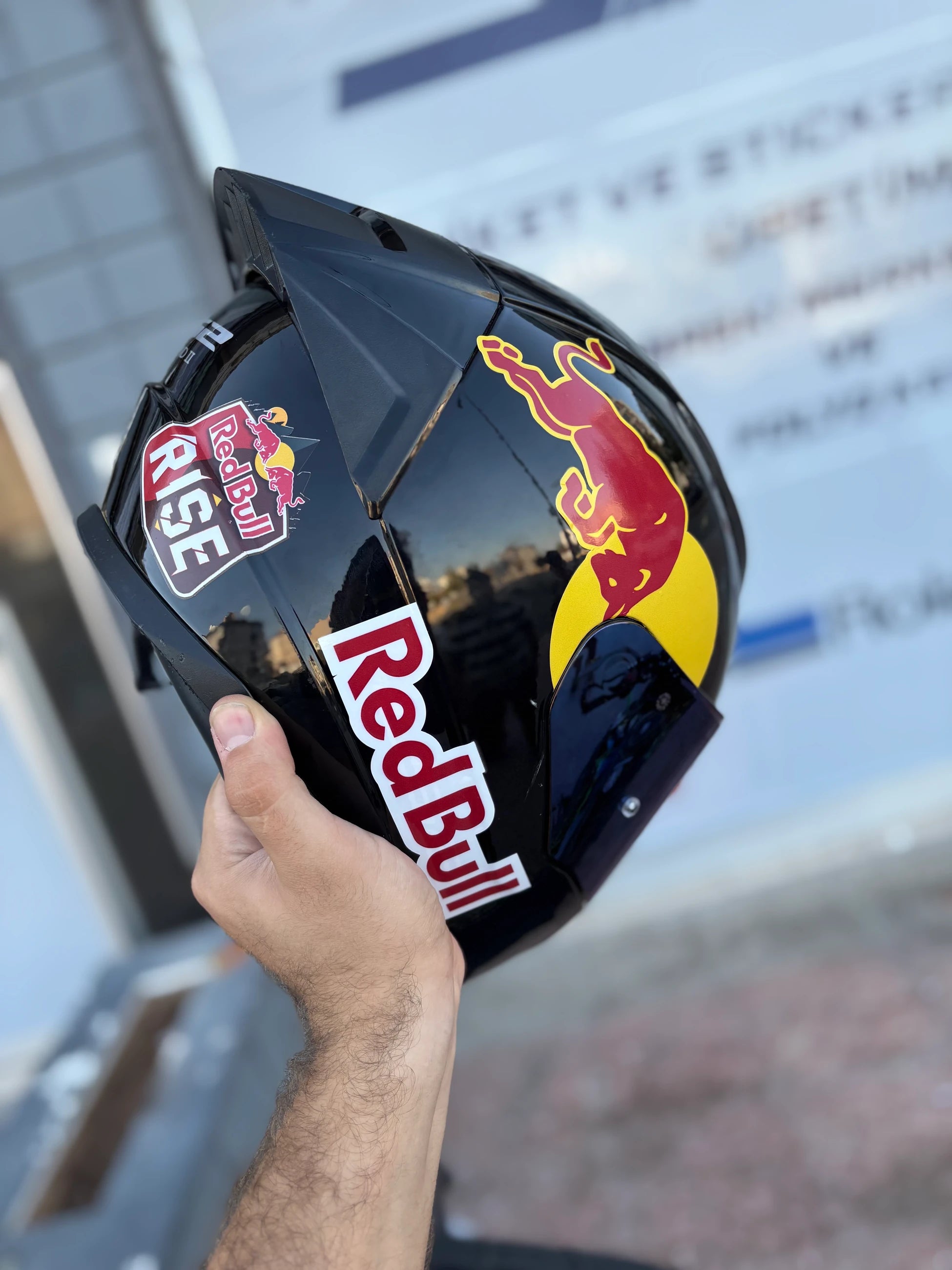 Kask için Redbull Sponsor Sticker Kaplama Seti