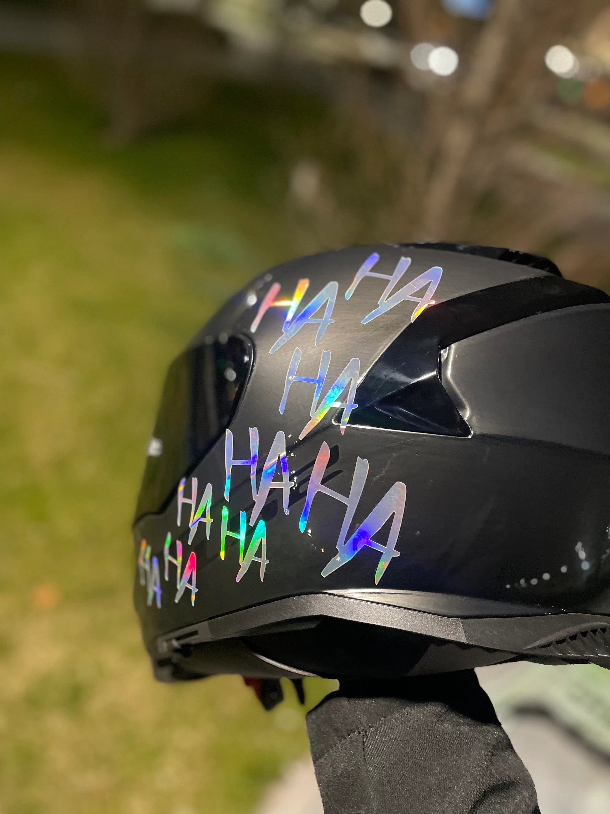 Motor ve Kask için Kendinden Yapışkanlı HaHaHa Sticker Etiket (32'li)
