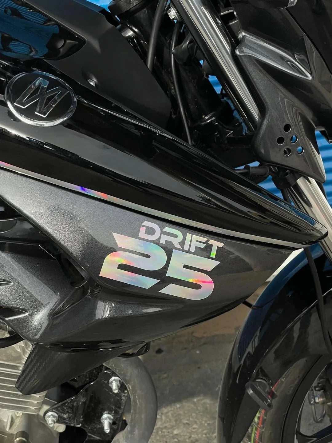 Mondial Drift-L için Hologramlı Drift-25 Sticker Etiket (Sağ ve Sol 2'li)(10CMx6CM)