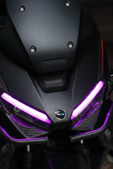 RKS Lince 125 için Mor Renk Far Filmi Sticker
