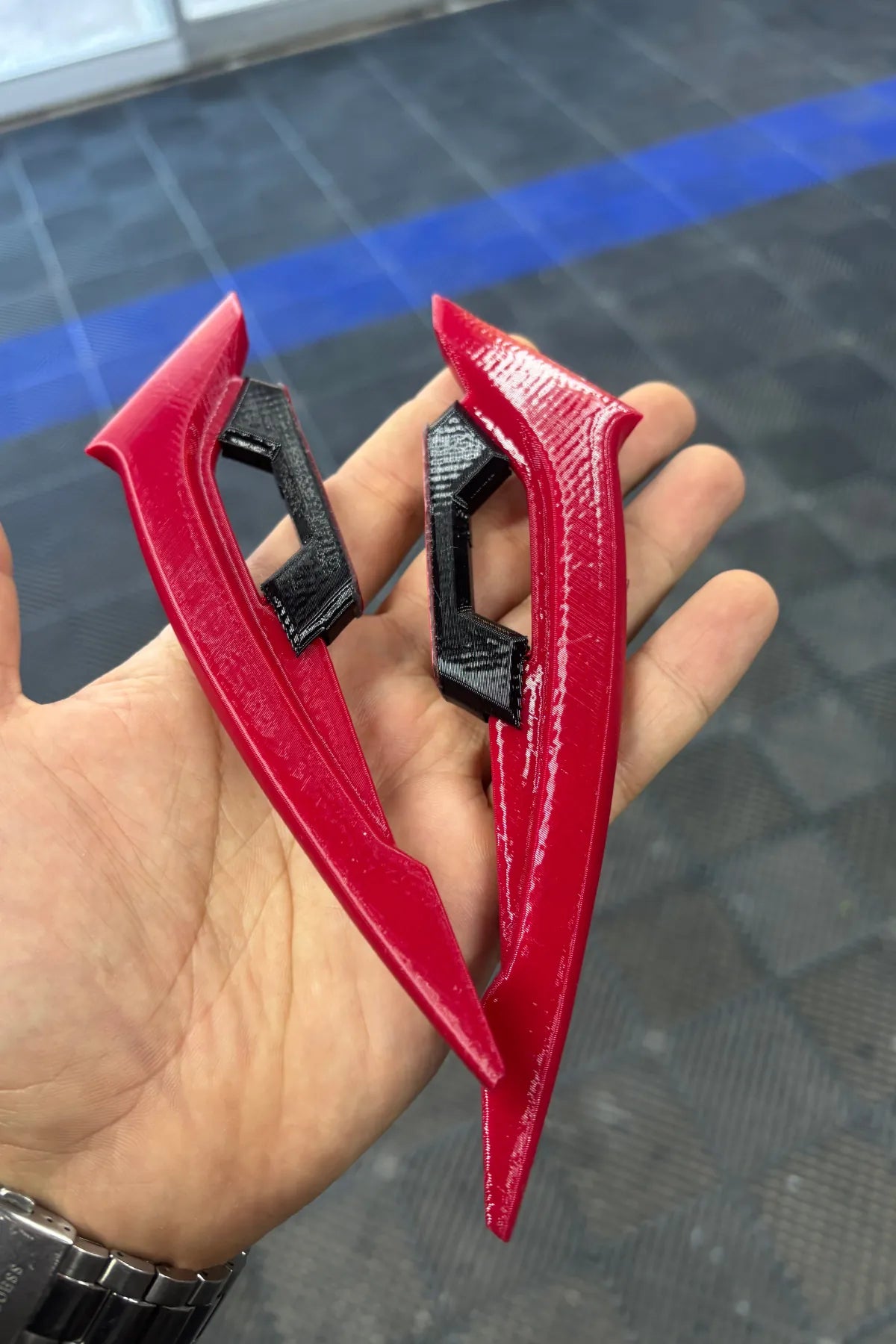 Tüm Motorlara Uyumlu Kırmızı Renk Slider Kanat (2 Parça)