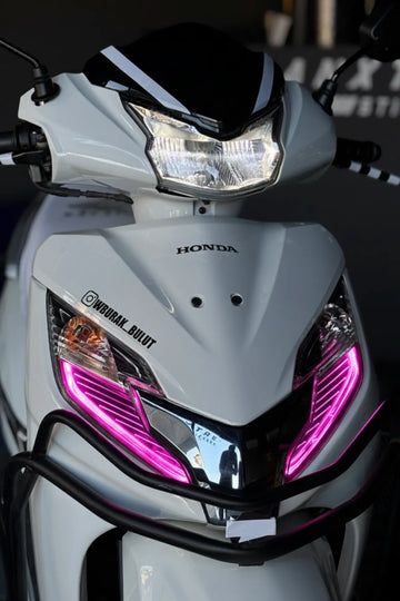 Honda Activa için Pembe Renk Far Filmi Sticker (2023-2024-2025)