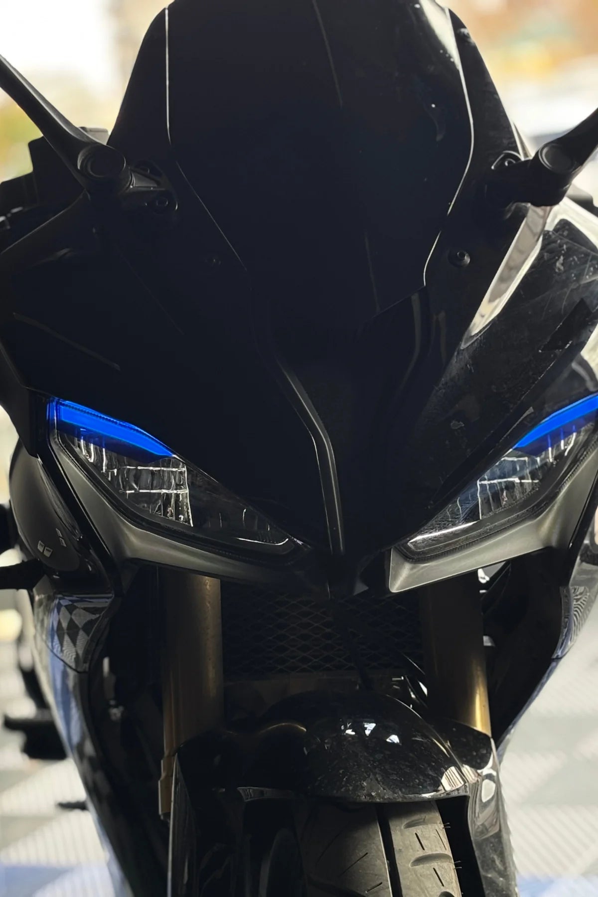 RKS SRK125 Gündüz Ledi için  Mavi Renk Far Tasarım Far Sticker