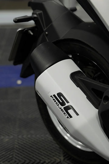 Egzoz için SC Project Siyah Renk Sticker Etiket (1 Adet)