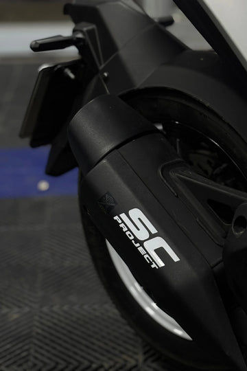 Egzoz Üstü için Beyaz Renk SC Project Sticker