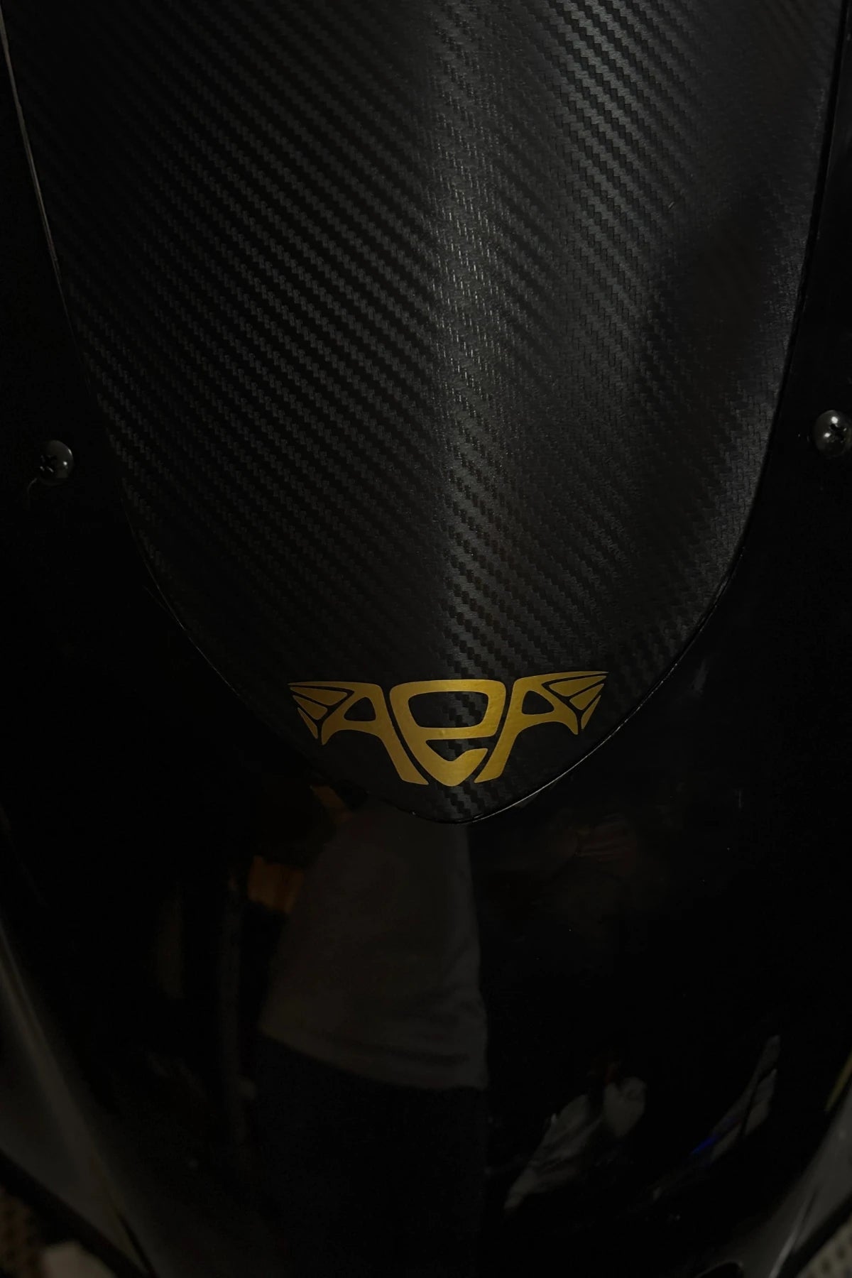 Motosiklet ve Kask için Gold Renk AEA Altın Elbiseli Adam Sticker Etiket (1 Adet)